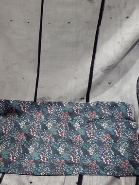 Skida Floral Print Stretch Neck Warmerl in Teal and Coral
